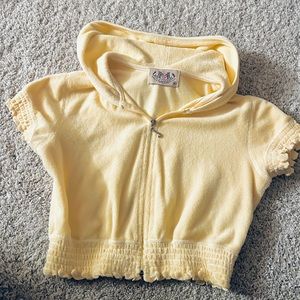 Juicy Couture yellow crop top